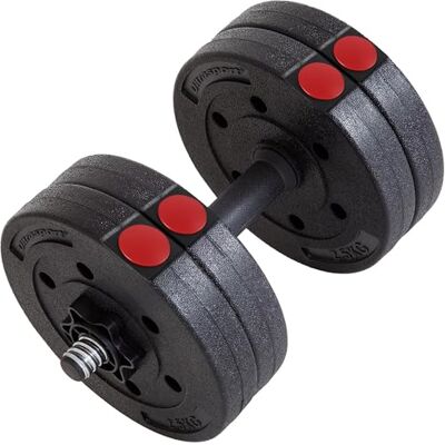 Ultrasport Verstelbare Dumbbellset 10 kg voor Dames en Heren, 4 × 2.5 kg Gewichten, 10 kg Halters, Fitness Apparatuur voor Thuisgym, Krachttraining en Gewichtheffen Ultrasport Verstelbare Dumbbellset 10 kg voor Dames en Heren, 4 × 2.5 kg Gewichten, 10 kg Halters, Fitness Apparatuur voor Thuisgym, Krachttraining en Gewichtheffen
