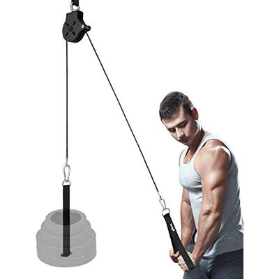 Yes4All Weight Plate Loading Pin 1 inch and 2 inch, Fitness LAT Cable Pulley System Gym, Heavy Duty Gym Equipment for Home with Tricep Rope Cable Attachment Yes4All Weight Plate Loading Pin 1 inch and 2 inch, Fitness LAT Cable Pulley System Gym, Heavy Duty Gym Equipment for Home with Tricep Rope Cable Attachment