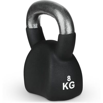 Athlyt kettlebell, 8 kg, ergonomisch, zwart Athlyt kettlebell, 8 kg, ergonomisch, zwart