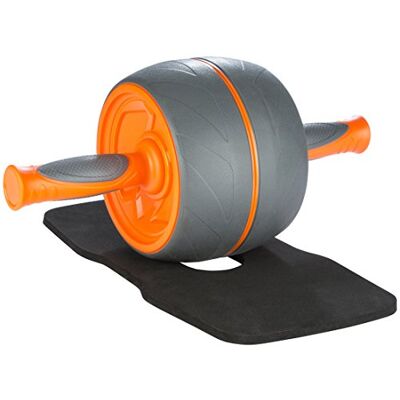 Ultrasport Premium Ab Trainer AB, buikspiertrainer voor thuisgebruik, voor trainen buikspieren, rug en schouders, roller bovenlichaam met rubberen handgrepen, praktische sportuitrusting, oranje Ultrasport Premium Ab Trainer AB, buikspiertrainer voor thuisgebruik, voor trainen buikspieren, rug en schouders, roller bovenlichaam met rubberen handgrepen, praktische sportuitrusting, oranje