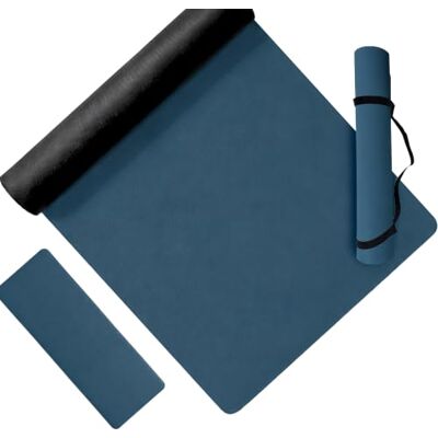 Relaxdays yogamat, 5 mm dik, 68 x 183 cm, diverse kleuren met draagriem, antislip, PU, sportmat, yoga, pilates, fitness Relaxdays yogamat, 5 mm dik, 68 x 183 cm, diverse kleuren met draagriem, antislip, PU, sportmat, yoga, pilates, fitness