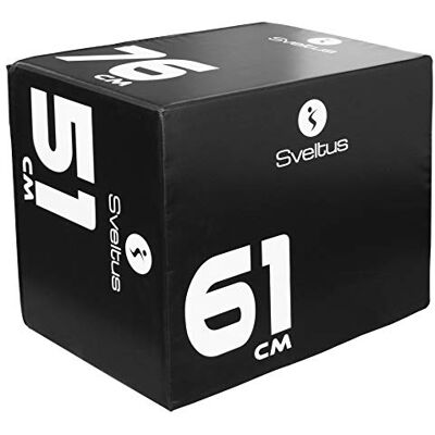 Sveltus Foam Plyobox 3-in-1 OSFA - Plyometrische doos Sveltus Foam Plyobox 3-in-1 OSFA - Plyometrische doos