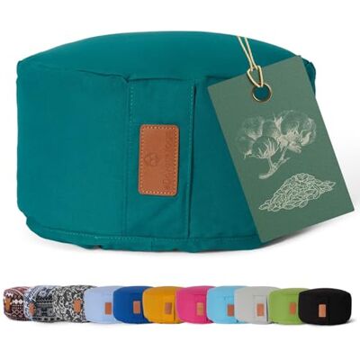 #DoYourYoga Yoga kussen »Vishnu« rond meditatiekussen met bio-organische Spelt vulling H:15cm, diam.30cm donkergroen #DoYourYoga Yoga kussen »Vishnu« rond meditatiekussen met bio-organische Spelt vulling H:15cm, diam.30cm donkergroen