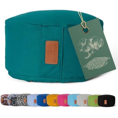 #DoYourYoga Yogakussen "Vishnu" Ideaal voor yoga, pilaten en langdurige meditaties Afneembare en wasbare hoes Afmetingen: H 15 cm, D ca. 30 cm Donkergroen Boekweitpeulen #DoYourYoga Yogakussen "Vishnu" Ideaal voor yoga, pilaten en langdurige meditaties Afneembare en wasbare hoes Afmetingen: H 15 cm, D ca. 30 cm Donkergroen Boekweitpeulen