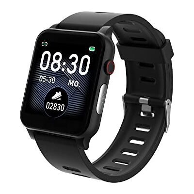 HEYRO Fit 21 Fitness Wearable polshorloge met Bluetooth en talrijke functies, o.a. bloeddrukmeting, hartslagmeter, ECG, PPG, calorie- en stappenteller HEYRO Fit 21 Fitness Wearable polshorloge met Bluetooth en talrijke functies, o.a. bloeddrukmeting, hartslagmeter, ECG, PPG, calorie- en stappenteller