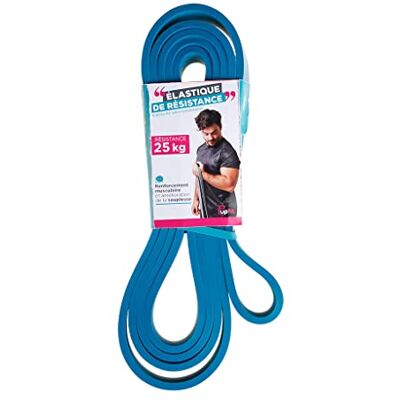 upfit Elastische weerstandsband, elastische band voor krachttraining – weerstand: 25 kg – ontworpen voor krachtsport, cross-training of fysieke voorbereiding – lengte: 208 cm, breedte: 2,20 cm upfit Elastische weerstandsband, elastische band voor krachttraining – weerstand: 25 kg – ontworpen voor krachtsport, cross-training of fysieke voorbereiding – lengte: 208 cm, breedte: 2,20 cm