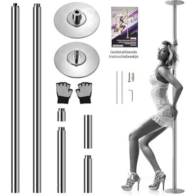 SereneLife Danspaal – Dansstang- Paaldans- Draagbaar, Verwijderbaar en Verstelbaar-Perfect voor Training, Dans & Oefeningen SereneLife Danspaal – Dansstang- Paaldans- Draagbaar, Verwijderbaar en Verstelbaar-Perfect voor Training, Dans & Oefeningen