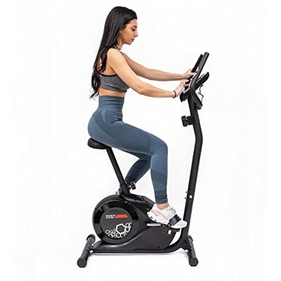 TechFit Hometrainer – hometrainer met vliegwiel, magneetsysteem met 8 standen en tablethouder voor fitness en cardio, thuis (B300) TechFit Hometrainer – hometrainer met vliegwiel, magneetsysteem met 8 standen en tablethouder voor fitness en cardio, thuis (B300)