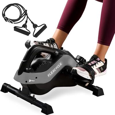 Lifepro Under Desk Bike Pedal Exerciser FlexCycle hometrainer stationaire magnetische cyclus met LCD-monitor en weerstandsbanden voor arm- en beenherstel en therapie Lifepro Under Desk Bike Pedal Exerciser FlexCycle hometrainer stationaire magnetische cyclus met LCD-monitor en weerstandsbanden voor arm- en beenherstel en therapie