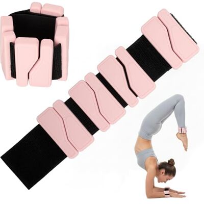 Romon Enkelgewichten 900 g per paar (450 g) van siliconen, roze, verstelbaar, voor enkels en pols voor pilates en training Romon Enkelgewichten 900 g per paar (450 g) van siliconen, roze, verstelbaar, voor enkels en pols voor pilates en training