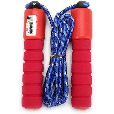 PARENCE .- Springtouw met ingebouwde teller leuk en leerzaam Geïntegreerde teller, ergonomische handgrepen willekeurige kleur PARENCE .- Springtouw met ingebouwde teller leuk en leerzaam Geïntegreerde teller, ergonomische handgrepen willekeurige kleur