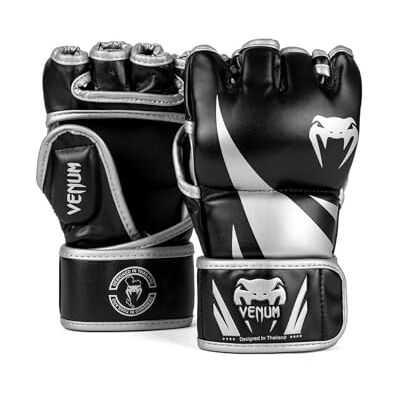 Venum Challenger 2.0 MMA Handschoenen - Zwart Zilver - M Venum Challenger 2.0 MMA Handschoenen - Zwart Zilver - M