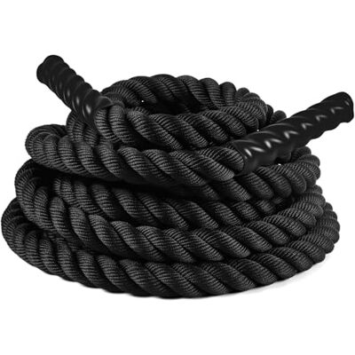 Ultrasport Battle Rope, 15 meter, 3,8 cm diameter, Trainingstouw voor Kracht en Uithoudingsvermogen Ultrasport Battle Rope, 15 meter, 3,8 cm diameter, Trainingstouw voor Kracht en Uithoudingsvermogen