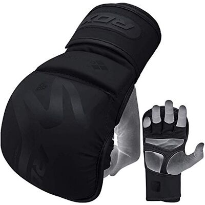 RDX MMA handschoenen voor vechtsporten training en grijpen Palm-O Maya Hide lederen sparringwanten Goed voor kickboksen, Muay Thai, kooivechten, bokszak en vechtsporten RDX MMA handschoenen voor vechtsporten training en grijpen Palm-O Maya Hide lederen sparringwanten Goed voor kickboksen, Muay Thai, kooivechten, bokszak en vechtsporten