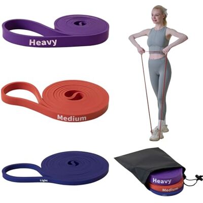 Good Nite Weerstandsbanden, pull-up-banden, set met 3 niveaus, fitnessbanden, krachttrainingsbanden voor training, powerlifting, yoga en gymnastiekoefeningen Good Nite Weerstandsbanden, pull-up-banden, set met 3 niveaus, fitnessbanden, krachttrainingsbanden voor training, powerlifting, yoga en gymnastiekoefeningen