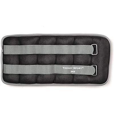 Trendy Sport Unisex enkel- en polsbanden voor volwassenen, zwart-grijs, 3,0 kg Trendy Sport Unisex enkel- en polsbanden voor volwassenen, zwart-grijs, 3,0 kg