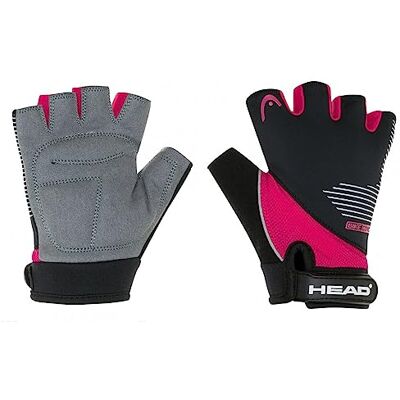 HEAD Handschoenen Kid 7045 zwart/roze, M HEAD Handschoenen Kid 7045 zwart/roze, M