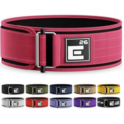 Element 26 Zelfvergrendelende gewichthefriem, premium gewichtheffen riem voor ernstige functionele fitness, gewichtheffen en olympische hijssporters, hijssteun voor mannen en vrouwen, Deadlift-trainingsriem Element 26 Zelfvergrendelende gewichthefriem, premium gewichtheffen riem voor ernstige functionele fitness, gewichtheffen en olympische hijssporters, hijssteun voor mannen en vrouwen, Deadlift-trainingsriem