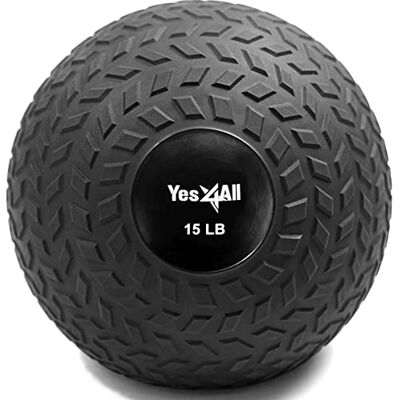 Yes4All D297 Slam Ball van 6,8 kg voor kracht- en crossfit-training Slam Medicine Ball (6,8 kg, zwart) Yes4All D297 Slam Ball van 6,8 kg voor kracht- en crossfit-training Slam Medicine Ball (6,8 kg, zwart)