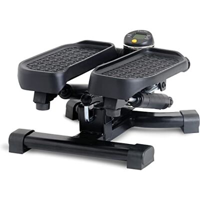 SportPlus 2-in-1 mini-stepper met gepatenteerde omschakeltechniek, swing-stepper en op- en neerstepper in één apparaat, tot 100 kg, slijtvaste hydraulische cilinder SportPlus 2-in-1 mini-stepper met gepatenteerde omschakeltechniek, swing-stepper en op- en neerstepper in één apparaat, tot 100 kg, slijtvaste hydraulische cilinder