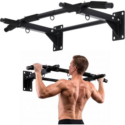 FORA Optrekstang voor Wandmontage Multigrip IJzer 32mm, 200kg Calisthenics en thuisgym. 3 D-ringen voor TRX, weerstandsbanden en bokszak. Antislip schuim. 94x50x18cm. FORA Optrekstang voor Wandmontage Multigrip IJzer 32mm, 200kg Calisthenics en thuisgym. 3 D-ringen voor TRX, weerstandsbanden en bokszak. Antislip schuim. 94x50x18cm.