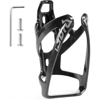 Elalove Flessenhouder voor fiets, lichte fietsflessenhouder van PC met houder voor 0,5-1,1 l flessen, inclusief montageaccessoires, zwart Elalove Flessenhouder voor fiets, lichte fietsflessenhouder van PC met houder voor 0,5-1,1 l flessen, inclusief montageaccessoires, zwart