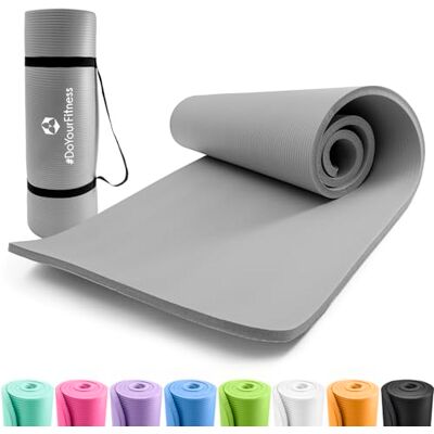 #DoYourFitness x World Fitness Sharma Fitnessmat, robuust en antislip, ideale mat voor yoga, sport, pilates, fitness, thuistraining en gym, 183 x 61 x 0,8 cm #DoYourFitness x World Fitness Sharma Fitnessmat, robuust en antislip, ideale mat voor yoga, sport, pilates, fitness, thuistraining en gym, 183 x 61 x 0,8 cm