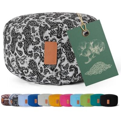 #DoYourYoga Ronde yogabolster, wasbare overtrek, biologische spelt (KBA) vulling, 30 x 15 cm, yoga-kussen voor yin yoga en meditatie stijl (3) #DoYourYoga Ronde yogabolster, wasbare overtrek, biologische spelt (KBA) vulling, 30 x 15 cm, yoga-kussen voor yin yoga en meditatie stijl (3)