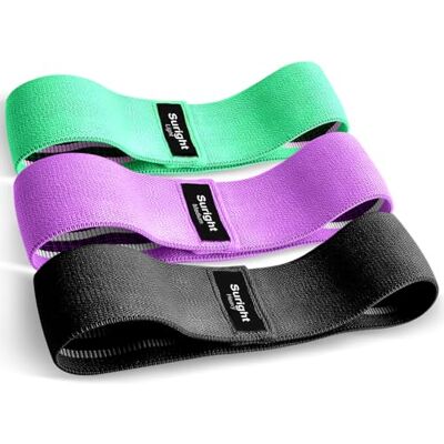 Suright Fitnessbanden, breien, weerstandsbanden, yogabordel, antislip en zweetbestendig, gymnastiekriem, heup-, beentraining, krachttraining en pull-ups Suright Fitnessbanden, breien, weerstandsbanden, yogabordel, antislip en zweetbestendig, gymnastiekriem, heup-, beentraining, krachttraining en pull-ups