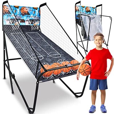 SereneLife Arcade Basketbalspel -Basketbalautomaat- Digitaal Dubbel Basketbal Scorebord & Speeltijd Timer- Opvouwbaar- Schiet Sport voor Kinderen & Volwassenen Spelers SereneLife Arcade Basketbalspel -Basketbalautomaat- Digitaal Dubbel Basketbal Scorebord & Speeltijd Timer- Opvouwbaar- Schiet Sport voor Kinderen & Volwassenen Spelers