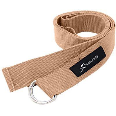 ProSource Fit Metalen D-Ring Yoga Strap 8' Duurzaam Katoen voor Stretching en Flexibiliteit ProSource Fit Metalen D-Ring Yoga Strap 8' Duurzaam Katoen voor Stretching en Flexibiliteit