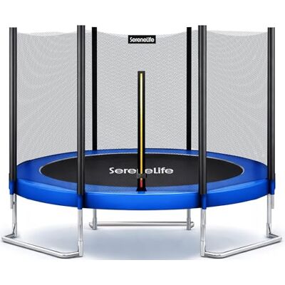SereneLife Buiten Recreatief Achtertuin Trampoline 2.4m/3m /3.6m met Veiligheidsnet, Roestbestendige Coating, Voor Kinderen en Volwassenen, Springbedekking Padding SereneLife Buiten Recreatief Achtertuin Trampoline 2.4m/3m /3.6m met Veiligheidsnet, Roestbestendige Coating, Voor Kinderen en Volwassenen, Springbedekking Padding