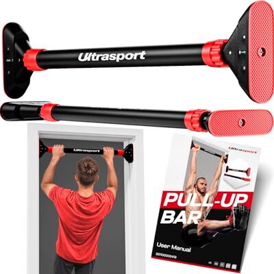 Ultrasport Optrekstang, deurkozijn om op te hangen zonder boren, tot 200 kg, pull-up bar, optrekstang, deur, deurrek voor pull-ups, optrekstangen Ultrasport Optrekstang, deurkozijn om op te hangen zonder boren, tot 200 kg, pull-up bar, optrekstang, deur, deurrek voor pull-ups, optrekstangen