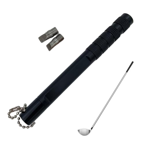 Ruwshuuk Golf Groove Slijpgereedschap,Golf Groove Cleaner   Precisieslijpgereedschap voor golfclub   Wiggroefslijper voor wiggen en ijzers U- en V-groeven