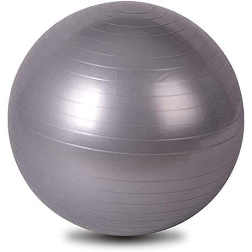 NOZEM Fitnessbal Yoga Pilatesbal Home Gym Bureaustoel Fitness Gewichtsverlies Evenwichtstraining Bevallingshulp (Color : Silver)