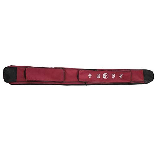 WNSC Enkellaags lichtgewicht fitnesszwaard draagtas, duurzame zwaard draagtas, voor vechtsportenzwaard(dark red)