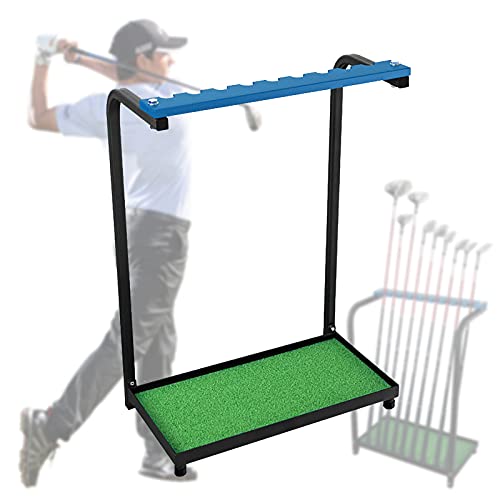 ieLsngai Golfclubstandaard, golfclubsets, golfclubsets, golfclubsets, standaard rek, putter display, plankstandaard voor 9 clubs golfclubhouderset