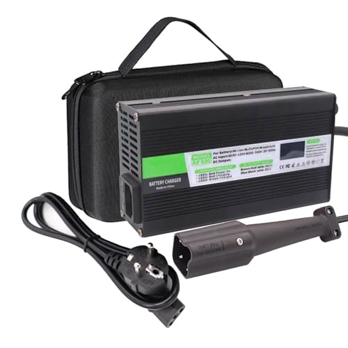 SFKLYU 48V 10A Acculader Voor Golfkarretjes met LED Display Voor Clubauto, EZGO Golfkarretjes G19-G22, EZGO RXV & TXT Golfkarretjes Batterijen Opladen,A4