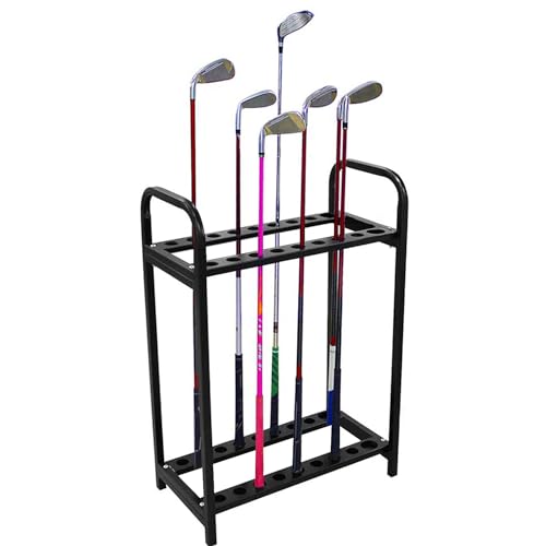 Bexdug Golfclubstandaard, golfcluborganisator Opbergrek voor golfputters,Golfputterstandaard, golfclubdisplayrek, golfclubrek voor 18 clubs, golfclubrek voor overdekt park