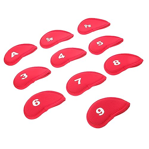 BESPORTBLE 10 Stuks Hoes Voor Golfclub Golf Ijzeren Hoes Set Lichtgewicht Hoezen Voor Golfclubs Golf Op Maat Ijzeren Hoezen Voor Golfclubs Beschermers Voor Golfclubs Putter Lap Mode Doek Hoes