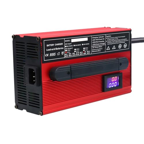 HYDTGZ 48 Volt Golfkarretjes Acculader 48V 15A Loodzuuracculader Met LED Digitaal Display Voor Golfkarretjes, Elektrische Driewielers, Elektrische Vorkheftrucks,A7