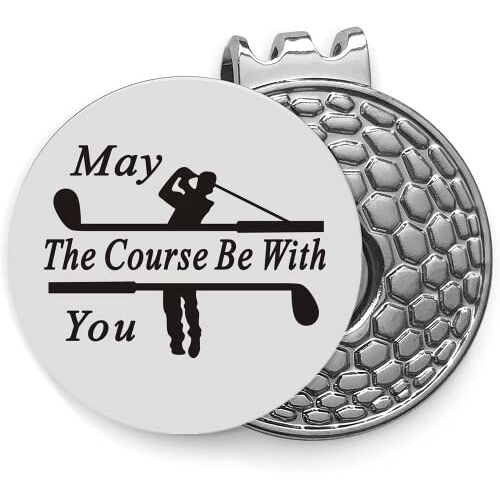 JSWLYWMTPJ Moge de cursus bij je zijn Golf Ball Marker, Magnetische Golf Ball Marker Hat Clip, Golf Marker, Ball Marker, Gepersonaliseerde Golf Ball Marker, Golf Lovers