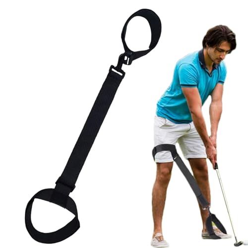 shizuku Golftrainingshulpmiddelen, golfoefenriem   Beentrainingsriem voor beginners   Draagbaar trainingshulpmiddel voor het corrigeren van de houding, slijtvaste trainingshulpmiddelen voor mannen en