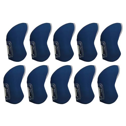 Jomewory Hoofddeksels voor golfclubs, golfijzerhoezen, Transparante driverhoofdcovers voor golfclubs, 10 STKS Golf Headcovers, Golf Driver Covers, Golfclub Head Covers voor het beschermen van het