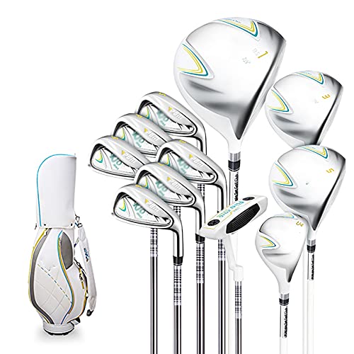 DYBHSD Dames dames complete rechtshandige golfclubs set, dames golfclubs complete golfclubs set golfclubs volledige set met golfclubs en standaardtas 11 clubs. vision