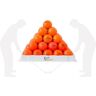 GOLF SQUARE Oefenballen Oranje   Oefenballenmix, 50 Stuks (Oranje)