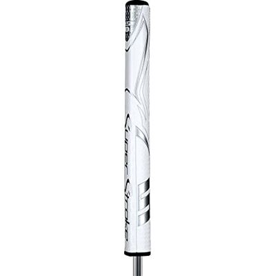 Super Stroke SuperStroke Zenergy Tour 1.0 Golf Putter Grip with No Taper Enhanced SPYNE Technology, New Multi-Zone Texturing, White/Silver Super Stroke SuperStroke Zenergy Tour 1.0 Golf Putter Grip with No Taper Enhanced SPYNE Technology, New Multi-Zone Texturing, White/Silver
