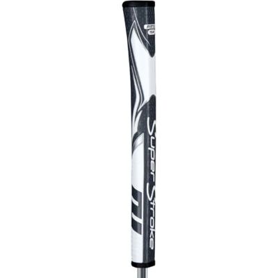 Super Stroke SuperStroke Zenergy Pistol Tour Golf Putter Grip zonder Taper Verbeterde SPYNE Technologie, Nieuwe Multi-Zone Texturing en Tech-Port, Grijs/Wit Super Stroke SuperStroke Zenergy Pistol Tour Golf Putter Grip zonder Taper Verbeterde SPYNE Technologie, Nieuwe Multi-Zone Texturing en Tech-Port, Grijs/Wit
