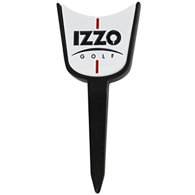 Izzo Golf Enkele Prong Golf Divot Reparatie Tool Zwarte Golf Pitch Mark Reparatie Tool Met Ball Marker Izzo Golf Enkele Prong Golf Divot Reparatie Tool Zwarte Golf Pitch Mark Reparatie Tool Met Ball Marker