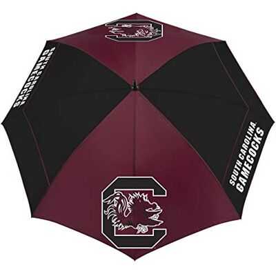 Team Effort Zuid-Carolina Vechten Gamecocks 62 inch Windsheer Lite Golf Paraplu Team Effort Zuid-Carolina Vechten Gamecocks 62 inch Windsheer Lite Golf Paraplu